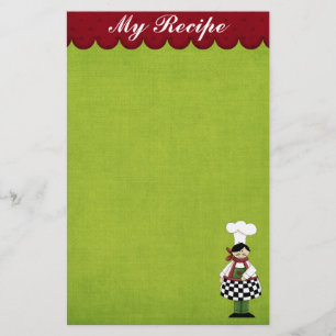 Cute Chef Stationery Briefpapier