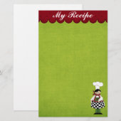 Cute Chef Stationery Briefpapier (Voorkant / Achterkant)