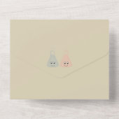 Cute Chemistry All in One Wedding Invite Uitnodiging (Achterkant)