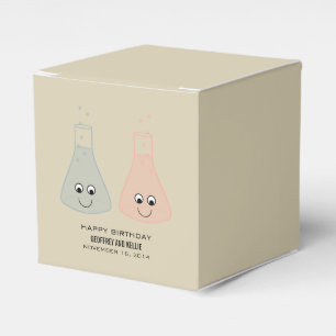 Cute Chemistry Birthday Favor Boxes Bedankdoosjes