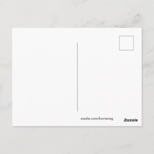 Cute Chemistry Funny Nerdy Lab Character Briefkaart (Achterkant)