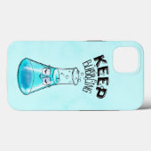 Cute Chemistry Funny Nerdy Lab Character Case-Mate iPhone Case (Achterkant (horizontaal))