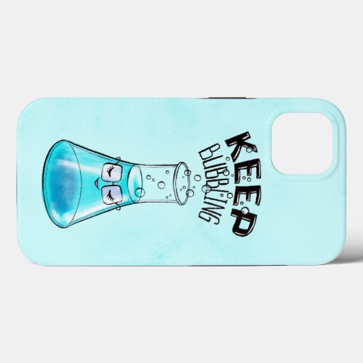 Cute Chemistry Funny Nerdy Lab Character Case-Mate iPhone Case (Achterkant (horizontaal))