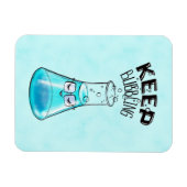 Cute Chemistry Funny Nerdy Lab Character Magneet (Horizontaal)