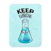 Cute Chemistry Funny Nerdy Lab Character Magneet (Verticaal)