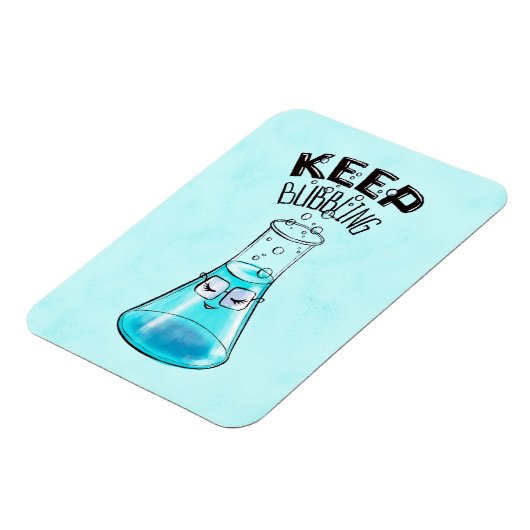 Cute Chemistry Funny Nerdy Lab Character Magneet (Linkerzijde)