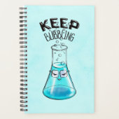 Cute Chemistry Funny Nerdy Lab Character Planner (Voorkant)