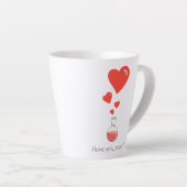 Cute Chemistry mama Love Potion Scientist Latte Mok (Rechterhoek)