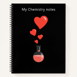 Cute Chemistry Notes Love Potion Scientist Notitieboek