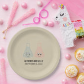 Cute Chemistry Paper Borden Papieren Bordje (Feest)