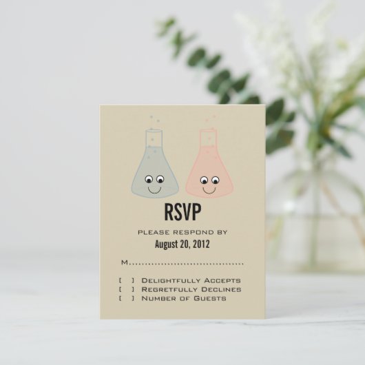 Cute Chemistry Response Kaart (Staand voorkant)