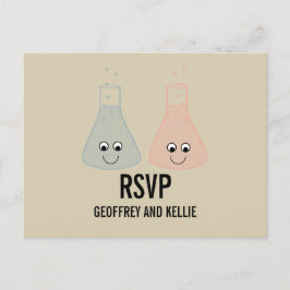 Cute Chemistry RSVP Briefkaart