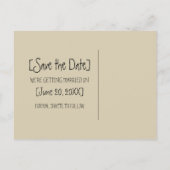 Cute Chemistry Save the Date Briefkaart (Achterkant)