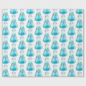 Cute Chemistry Science Lab Art Cadeaupapier (Vlak)