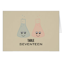 Cute Chemistry Table Number Kaart