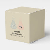 Cute Chemistry Wedding Favor Boxes Bedankdoosjes (Voorkant Zijde)