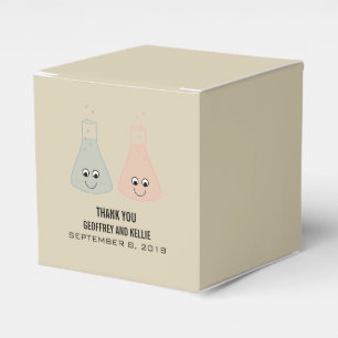 Cute Chemistry Wedding Favor Boxes Bedankdoosjes