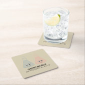 Cute Chemistry Wedding Paper Onderzetters (Insitu)