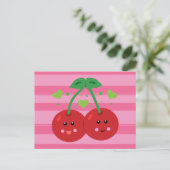 Cute Cherries Briefkaart (Staand voorkant)