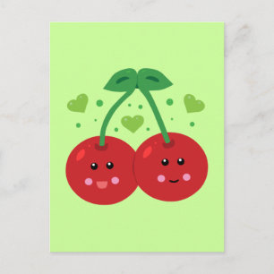 Cute Cherries Briefkaart