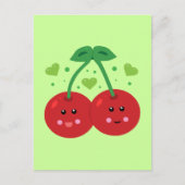 Cute Cherries Briefkaart (Voorkant)