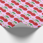 Cute Cherries Cadeaupapier (Hoek)