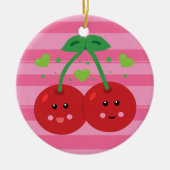 Cute Cherries Keramisch Ornament (Voorkant)