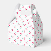 Cute Cherry Aesthetic Cherries Pattern White Bedankdoosjes (Achterkant)