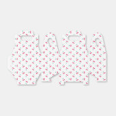 Cute Cherry Aesthetic Cherries Pattern White Bedankdoosjes (Uitgevouwen)