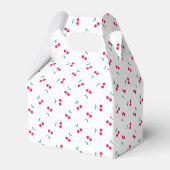 Cute Cherry Aesthetic Cherries Pattern White Bedankdoosjes (Voorkant Zijde)