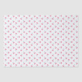Cute Cherry Aesthetic Cherries Pattern White Tissuepapier (Voorkant)
