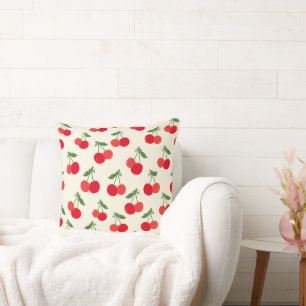 “Cute Cherry Aesthetic Kussen 🍒✨   huisdecoratie