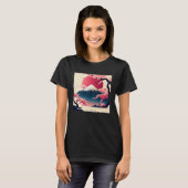 Cute Cherry Blossom Illustration Pink Women Kids T-shirt (Voorkant volledig)