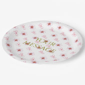 Cute Cherry Blossom Ribbon Design  Papieren Bordje (Gekanteld)