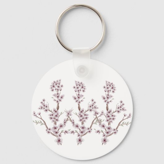 Cute Cherry Blossom Sleutelhanger (Achterkant)