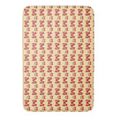 Cute Cherry Bow Seamless Pattern Pink Aesthetic Ka Badmat (Voorkant Verticaal)