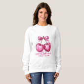 Cute Cherry Bow Sweatshirt – Looks Cute On Me (Voorkant volledig)