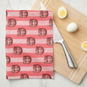 Cute Cherry Chocolate Teddybeer Theedoek (Quarter Fold)