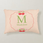 Cute Cherry Dessert Pattern Sweet Aesthetic Accent Kussen (Voorkant)