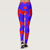 Cute Cherry en Blue Pattern Leggings (Achterkant)