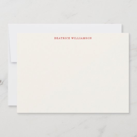 Cute Cherry Fruit Watercolor Pattern Personalized Notitiekaartje (Voorkant)