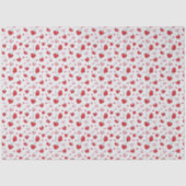 Cute Cherry Hearts Boho Scandinavian Valentine  Tissuepapier (Voorkant)