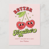 Cute Cherry Hearts Friends Better Together Briefkaart (Voorkant)