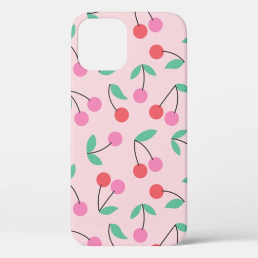 Cute cherry naadloos patroonontwerp. illus Case-Mate iPhone case (Achterkant)