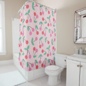 Cute cherry naadloos patroonontwerp. illus douchegordijn (In situ)