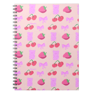 Cute cherry notebook notitieboek