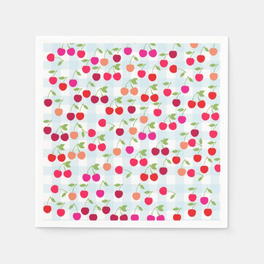 Cute Cherry Paper Napkins Servet (Voorkant)