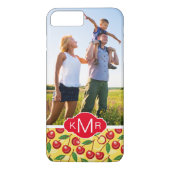 Cute Cherry Pattern | Foto toevoegen Case-Mate iPhone Case (Achterkant)