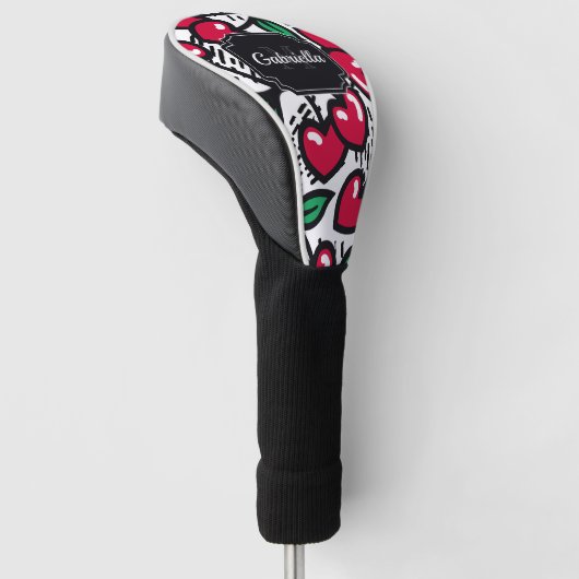 Cute Cherry Pattern Golfheadcover (Schuin)