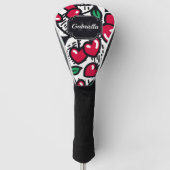 Cute Cherry Pattern Golfheadcover (Voorkant)